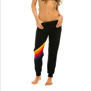 Aviator Nation Cross Stripe Sweatpants
